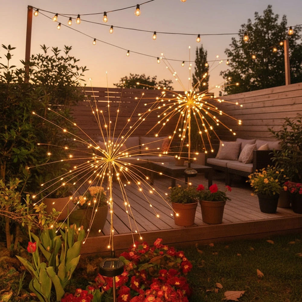Solar Powered LED Flower Garden Light