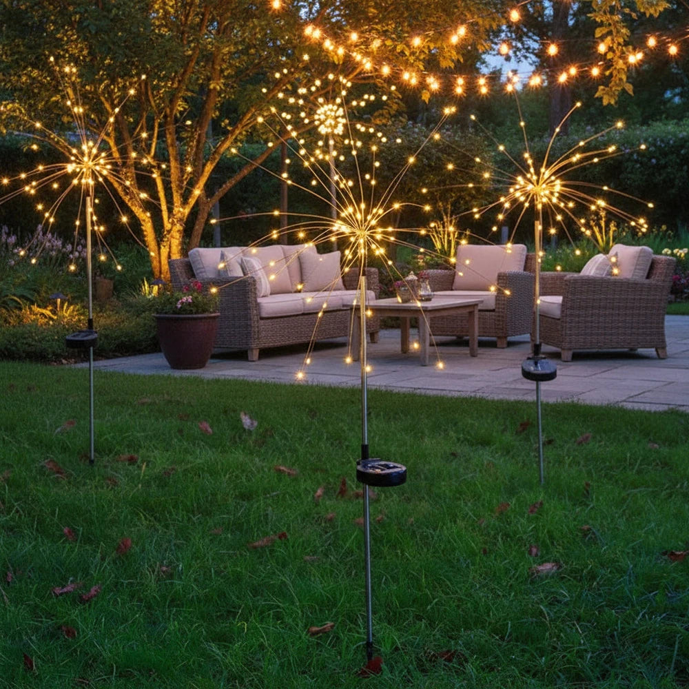 Solar Powered LED Flower Garden Light