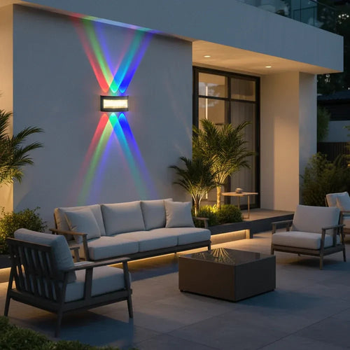 Modern Waterproof RGB Wall Lamp for Indoor Outdoor Use