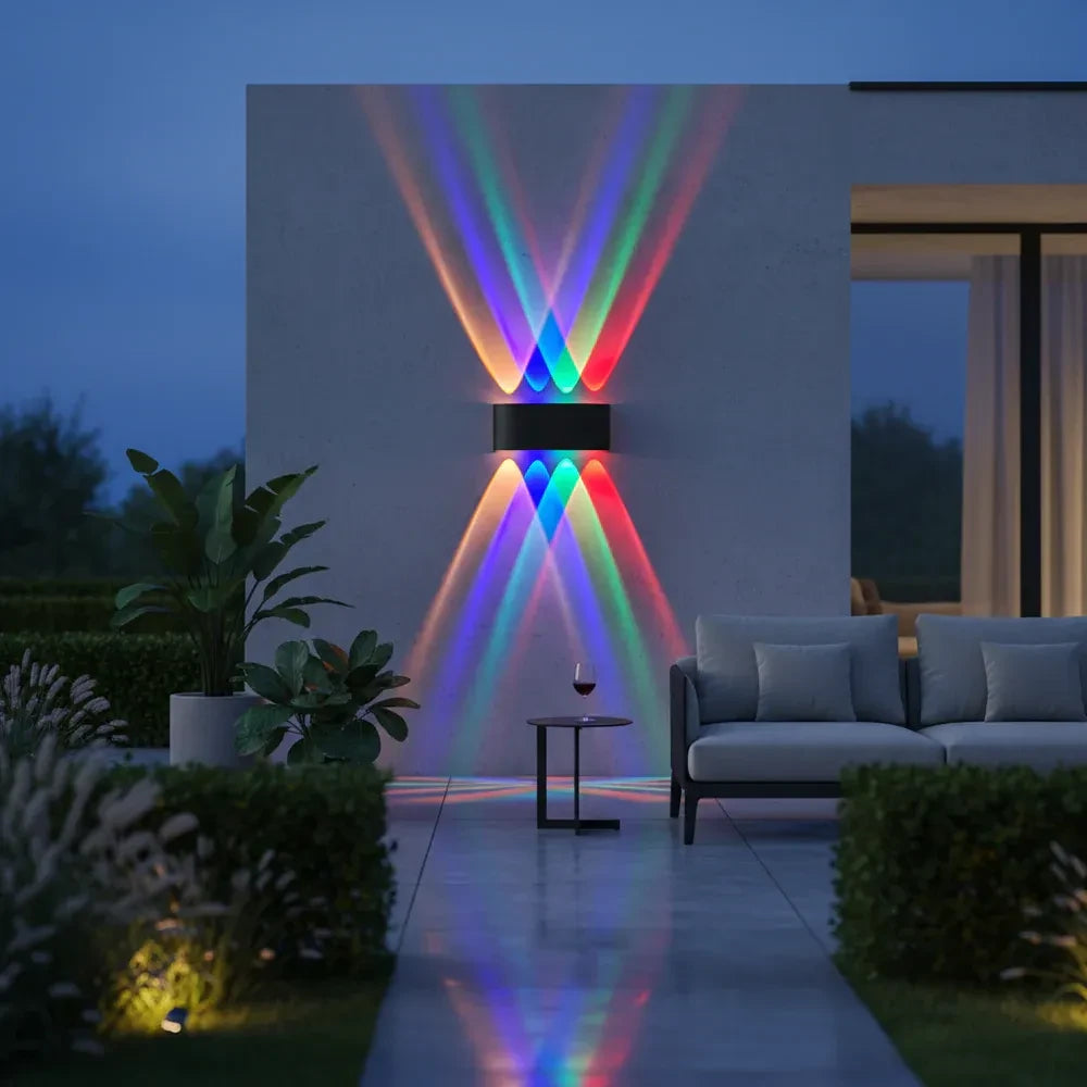 Modern Waterproof RGB Wall Lamp for Indoor Outdoor Use