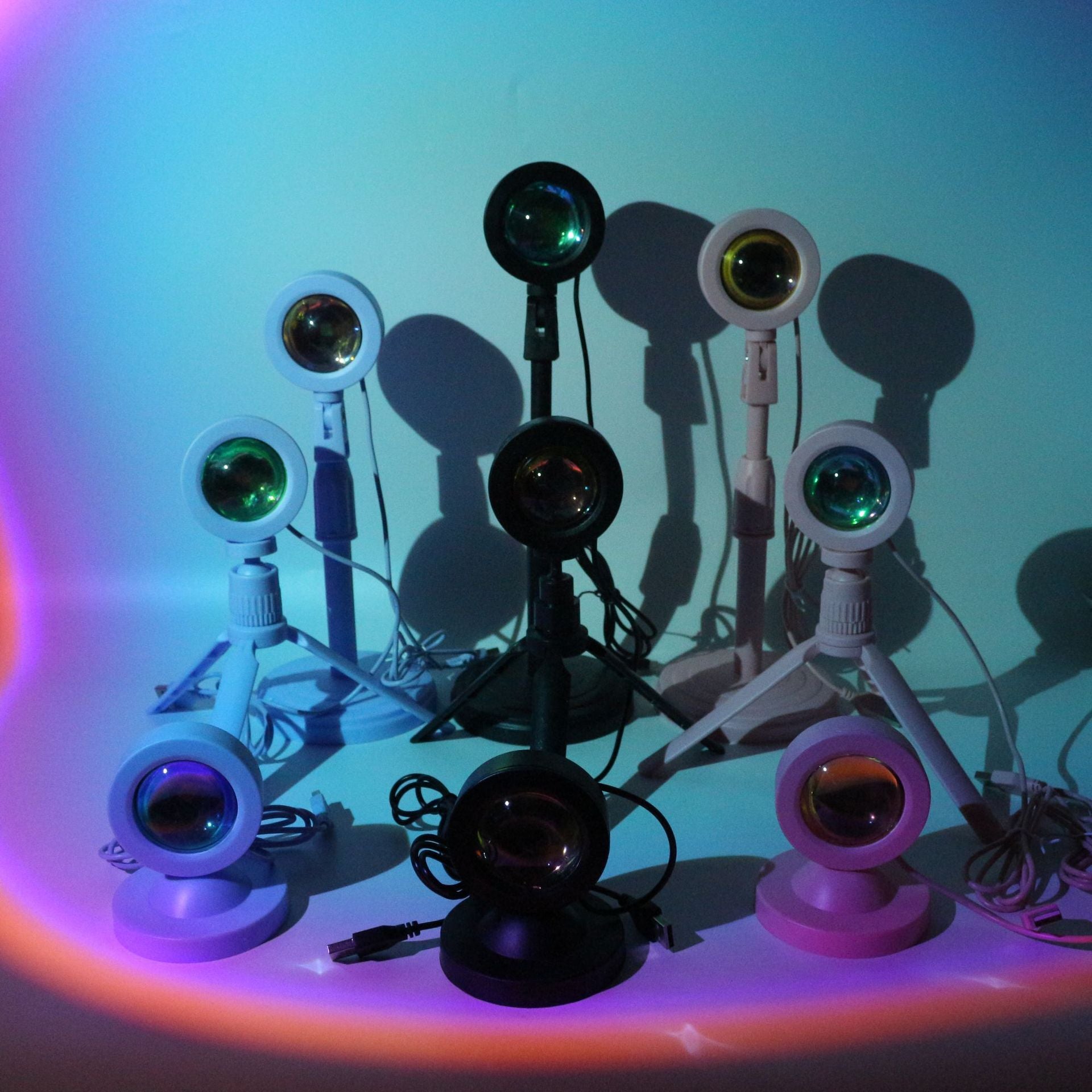 RGB Sunset Table Lamp with USB Power