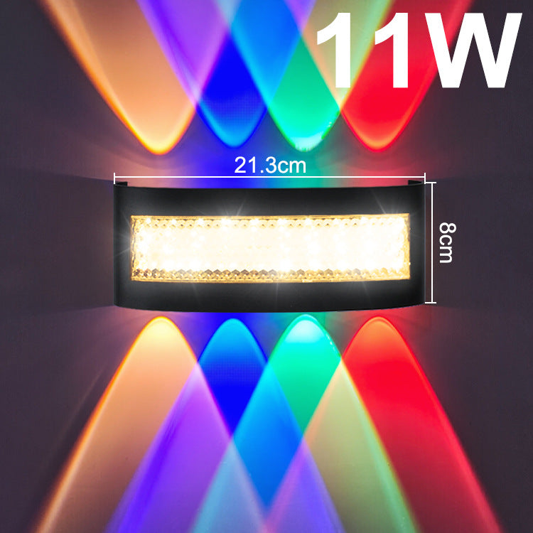 Modern Waterproof RGB Wall Lamp for Indoor Outdoor Use