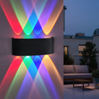 Modern Waterproof RGB Wall Lamp for Indoor Outdoor Use