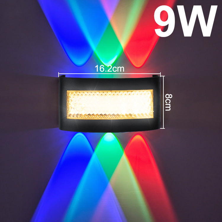 Modern Waterproof RGB Wall Lamp for Indoor Outdoor Use