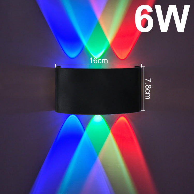 Modern Waterproof RGB Wall Lamp for Indoor Outdoor Use